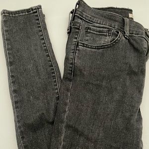 Levi’s 720 Black Denim High Rise Super Skinny Jeans Size 27